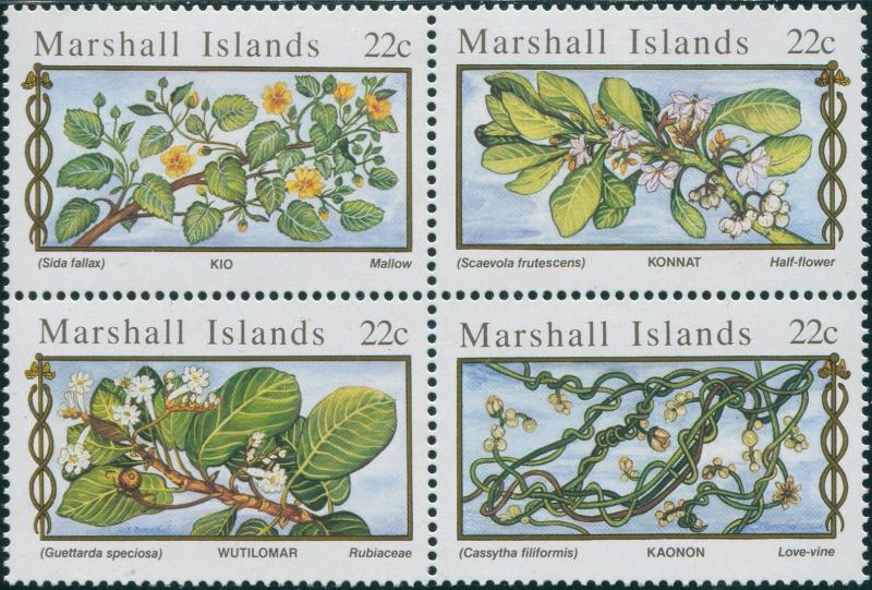 Marshall Islands 1985 SG67-70 Medicinal Plants set MNH