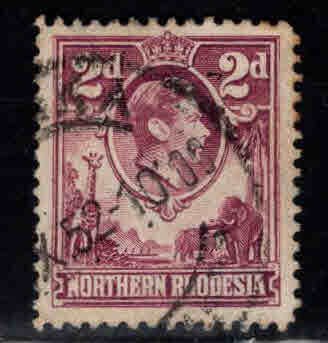 Northern Rhodesia Scott 33 Used from KGVI 1938-52 set few perf tips toned