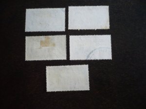 Stamps - New Zealand - Scott#229-230,232,234,237 - Used Part Set of 5 Stamps