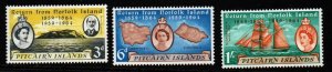 PITCAIRN ISLANDS SG289/31 1961 ISLANDERS RETURN FROM NORFOLK  MNH
