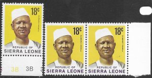 Sierra Leone #429 MNH single and pair.
