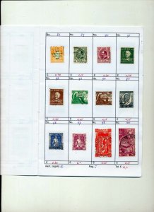 Ireland Mid/Modern Used On Approval Pages(Apprx 120 Items) ZZ 609