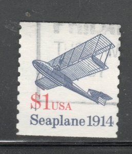 Scott# 2468c   used coil Single Solid Phos Tag