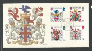 Great Britain complete set of 5 first day covers 1040 - 1043