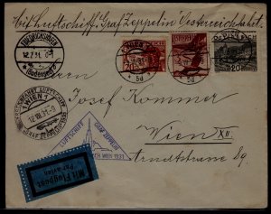 Austria/Germany Zeppelin cover 12.7.31 Wien