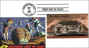 Scott 3178a $3.00 Mars Rover Sojourner Color Copy Laser FDC 5 Of 8