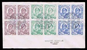 10/14/45 PHILIPPINES #N37-39 1ST ANNIV. PI PUPPET REPUBLIC PM 10-14-44 (E#4619) 