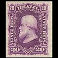 BRAZIL 1878 - Scott# 69 Emperor Pedro 20r NH no gum