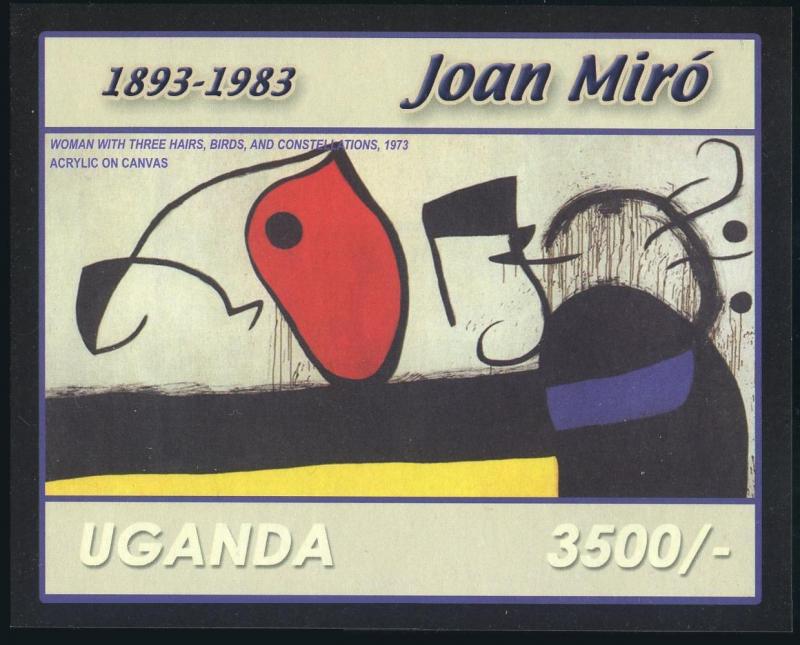 Uganda 1808-1809,MNH. Paintings by Joan Miro,1893-1983.2003