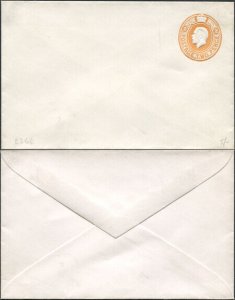 ES45 KGV 2d Orange Stamped to Order Envelope Mint