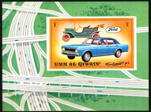 Umm al Qiwain 1972 Cars Ford S/S MNH