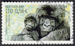 Germany #2132 110c Used Self-Adhesive (Endangered Animals - Mountain Gorilla)