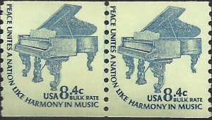 # 1615C MINT NEVER HINGED ( MNH ) Line Pair PIANO