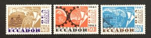 Ecuador 1964 #715-7, Alliance For Progress, MNH.