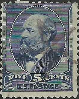 # 216 Indigo Used Double or Shifted Transfer Star Cancel FAULT James A. Garfield