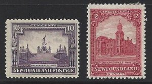 Newfoundland #153 and #154 OG Excellent Stamps!!