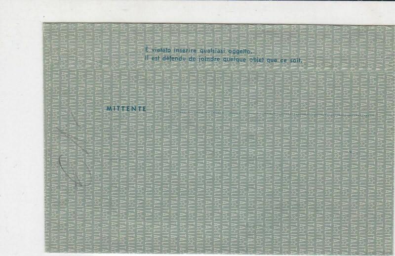 italy unused  stamps cover ref 19616