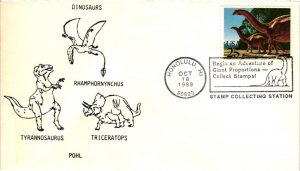 #2425 Brontosaurus Dinosaurs – Hawaii Cancel - Pohl Cachet – Aps