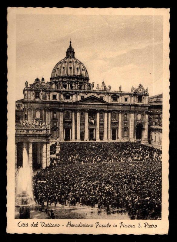 Vatican City post card with Scott J1-J6 Vatican and 3rd Reich Censor cancels