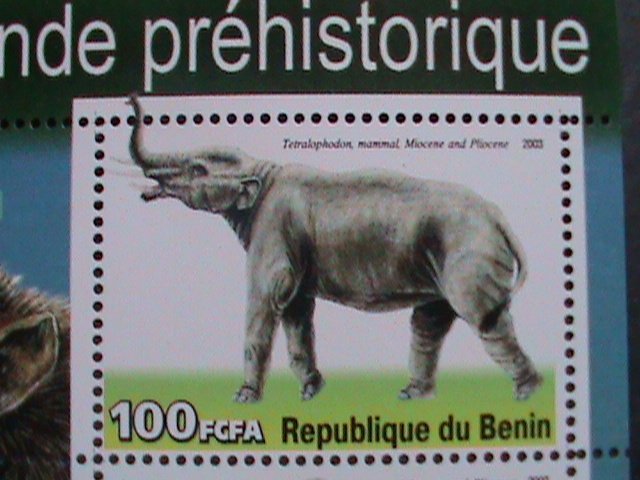 BENIN-2003 PREHISTORY ANIMALS-DINOSAURS- MNH -S/S VF-SCOTT NOT LISTING