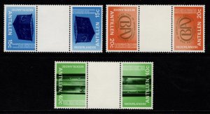 Netherlands Antilles 1978 150th Anniv. Antilles Bank, Set Gutter Pairs [Mint]