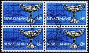 New Zealand. 1971 8c (Block of 4) S.G.951 Fine Used