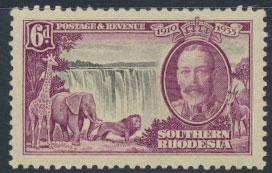 Southern Rhodesia SG 34 Mint never hinged well centered