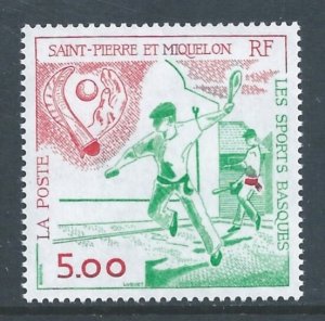 St. Pierre & Miquelon #571 NH Basque Sports