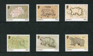 Jersey 2377 - 23825 Historic Maps Complete Stamp Set MNH 2021