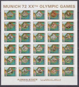 1972 Ajman 1605b-1634bZB 1972 Olympic Games in Munich 150,00 €