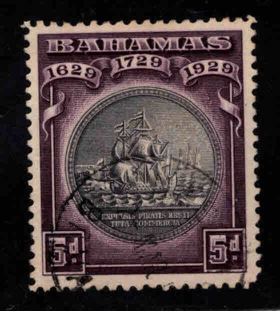 BAHAMAS Scott 87 Used Seal of Bahamas tamp