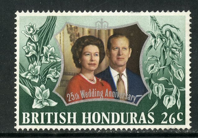 BRITISH HONDURAS 306 MNG BIN .25 ROYALTY