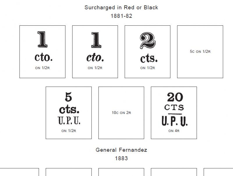 PRINTED COSTA RICA 1863-2010 STAMP ALBUM PAGES (207 pages)