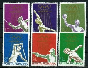 1972 Romania 3035-3040 1972 Olympic Games in Munich 7,00 €