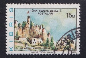 Turkish Republic of Northern Cyprus  #14   cancelled  1976  historical sites 15m
