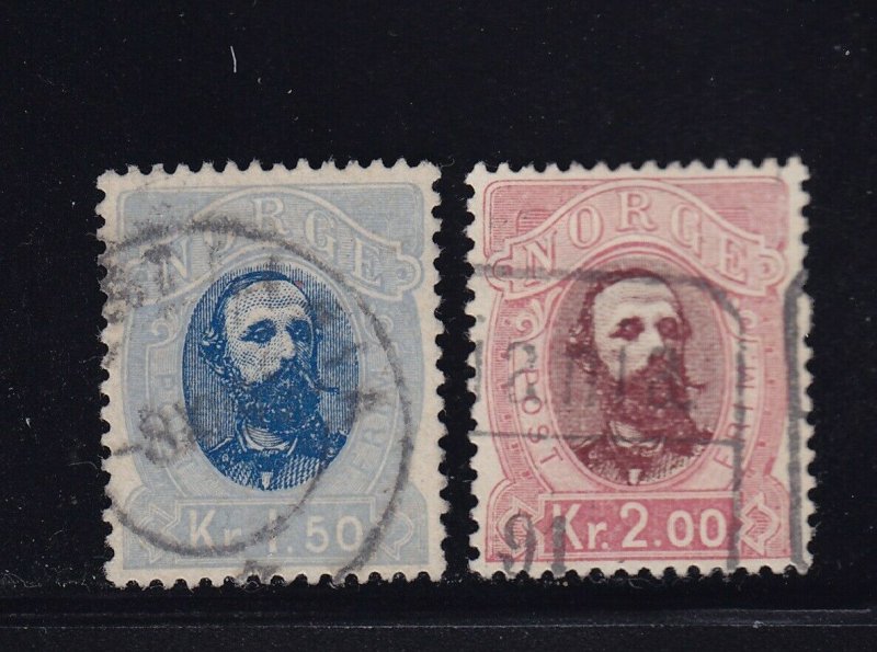 Norway Scott  33 - 34 VF used neat cancels nice color cv $ 78  see pic 