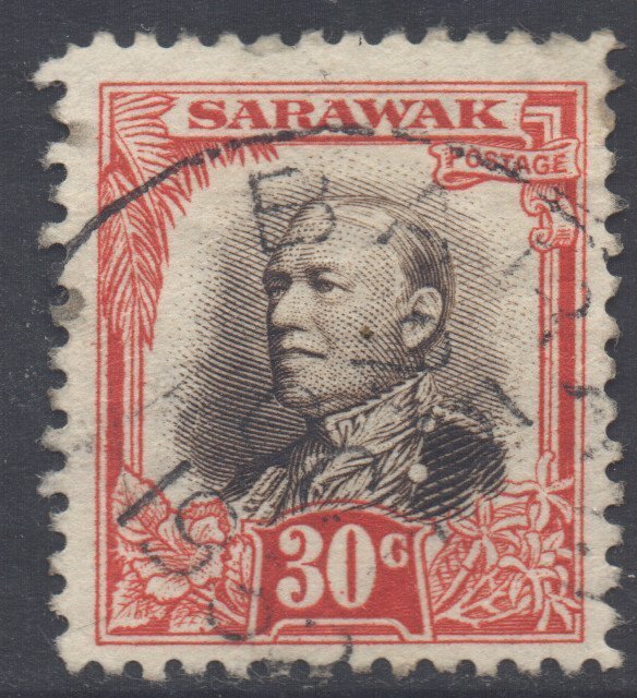 Sarawak Scott 106 - SG103, 1932 Sir Charles Vyner Brooke 30c used