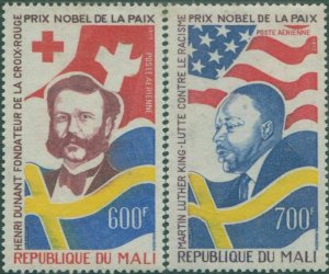 Mali 1977 SG599-600 Nobel Peace Prize Winners set MNH