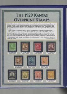 1929 Kansas/Nebraska overprints (658-679) M/H $481