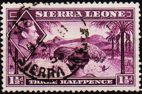 Sierra Leone. 1938 1 1/2d S.G.190a Fine Used