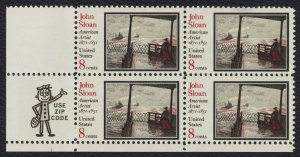 #1433 John Sloan, Zip Block [LL] **ANY 5=FREE SHIPPING**