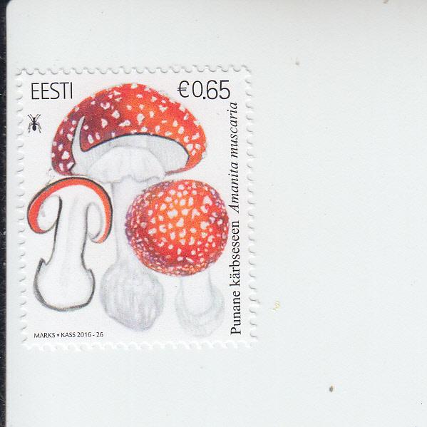 2016 Estonia Mushroom Fly Agaric (Scott 824) MNH