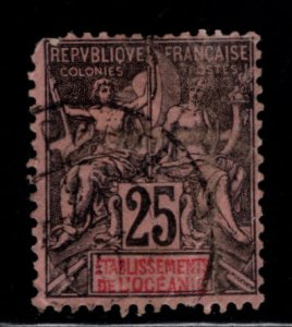 French Polynesia Scott 11 Navigation  and Commerce stamp Used