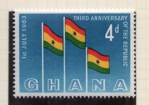 Ghana 1963 Early Issue Fine Mint Hinged 4d. NW-167933