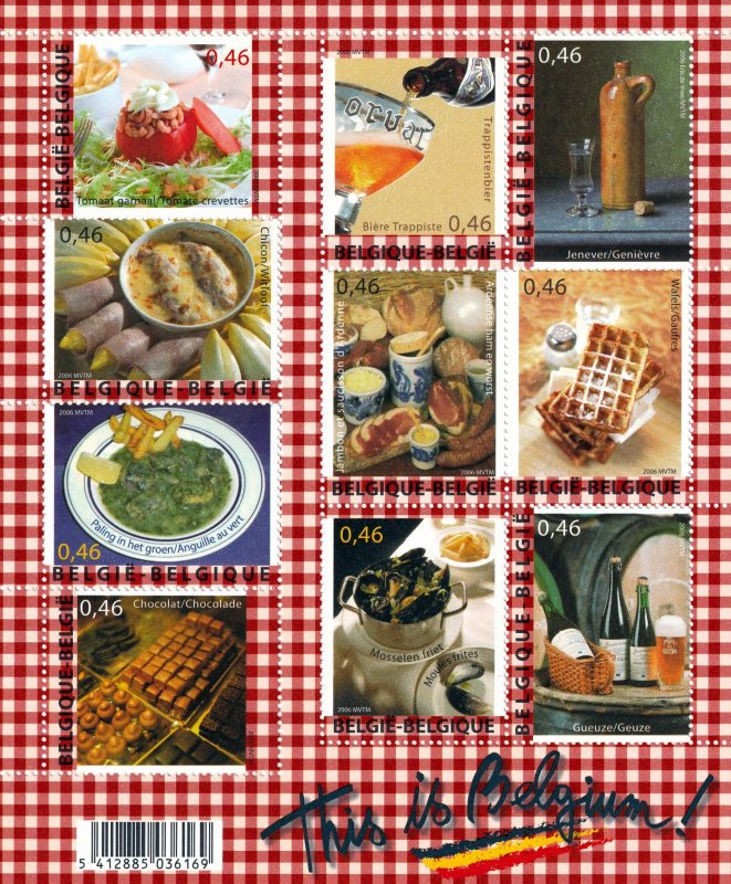 Belgium 2006 - Foods & Beverages   -   MNH  sheet  # 2177