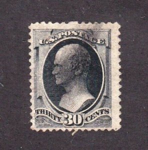 United States stamp #154, used, 30c black,  CV $275.00