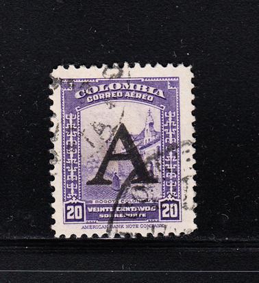 Colombia Scott  C189 Used - 1950 Overprint