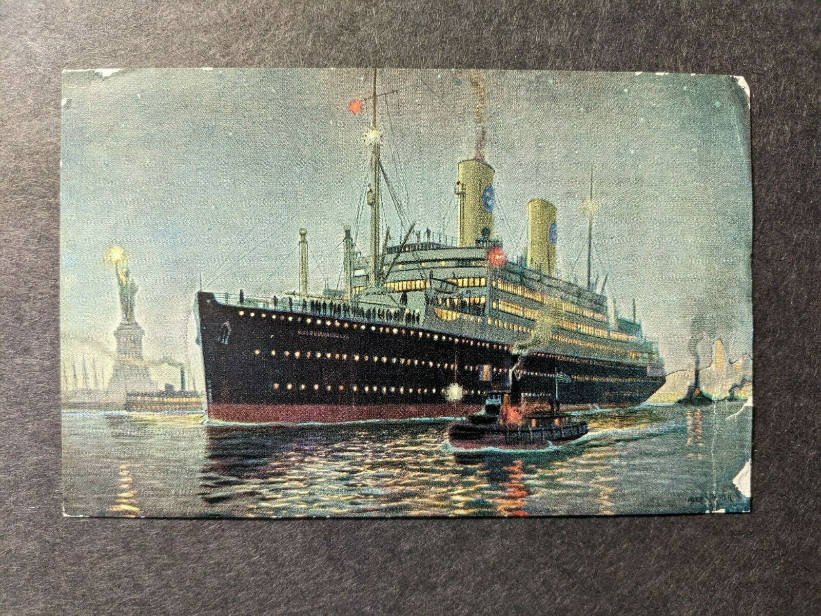 Ship Ss Kungsholm Ocean Liner Swedish American Line Naval Cover 1930 Postcard United States Stamp Hipstamp