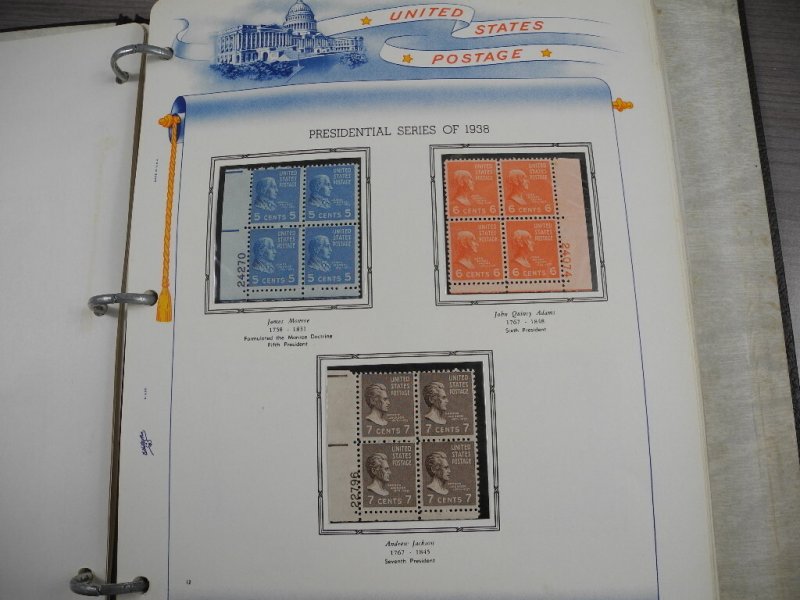 US, Excellent assortment of Mint Stamps mounted on pages & in stock pages