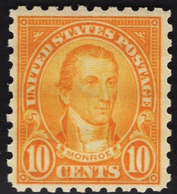 US #591 10c Orange Monroe MINT NH  SCV $85.00